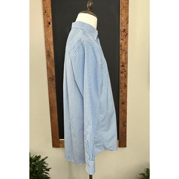 Vineyard Vines Classic Fit Whale Shirt Men's SIZE M Blue Gingham Preppy Classic - Picture 6 of 11